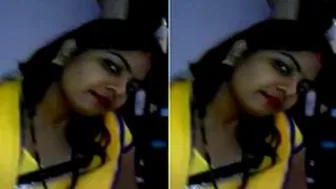 Married Bhabhi Spreading Her Legs Exposing Her Dripping Pussy