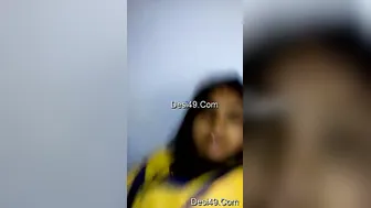 Married Bhabhi Spreading Her Legs Exposing Her Dripping Pussy