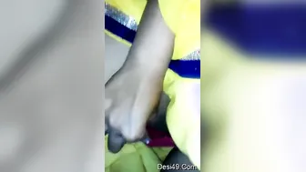 Married Bhabhi Spreading Her Legs Exposing Her Dripping Pussy