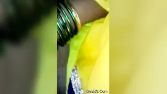 Married Bhabhi Spreading Her Legs Exposing Her Dripping Pussy