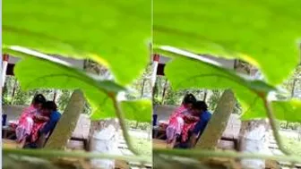 Desi Lovers Getting Naughty Outdoors Behind The Village Temple