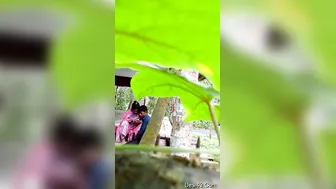 Desi Lovers Getting Naughty Outdoors Behind The Village Temple