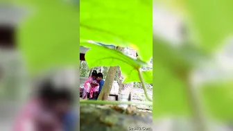 Desi Lovers Getting Naughty Outdoors Behind The Village Temple
