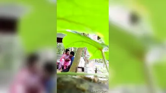 Desi Lovers Getting Naughty Outdoors Behind The Village Temple