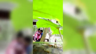 Desi Lovers Getting Naughty Outdoors Behind The Village Temple