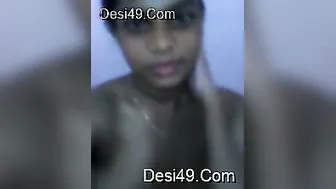 Tamil Babe Removing Blouse Exposing Her Perfect Round Tits For Me