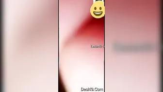 Naughty GF Stripping On Video Call Flashing Her Soft Boobs