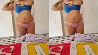 Desi Bhabhi Getting Dressed After Intense Fucking Session At Home