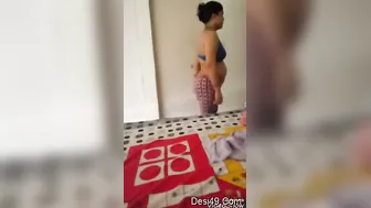 Desi Bhabhi Getting Dressed After Intense Fucking Session At Home