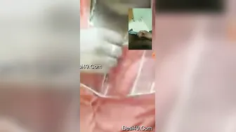 Naughty GF Teasing With Her Soft Boobs On Video Call Today