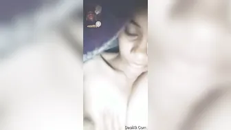 My Shy GF Showing Off Her Perky Tits For The First Time
