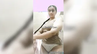 Desi Babe Filming Herself Fingering Wet Pussy On Bedroom Floor