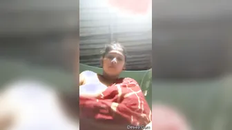 Horny Married Woman Flaunting Her Massive Natural Tits Alone