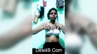 My Girl Showing Off Her Tits And Dripping Wet Pussy For Me