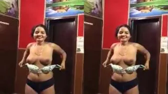 My Wife Letting Me Film Her Amazing Tits In Our Bedroom Alone