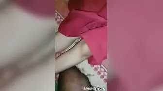 Hubby Squeezing And Playing With His Horny Wife's Soft Boobs