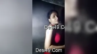 Cute GF Exposing Her Perfect Boobs Just For Me Today