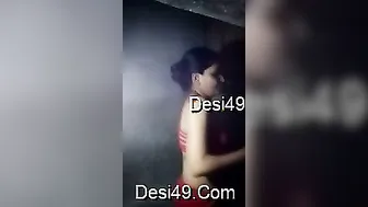 Cute GF Exposing Her Perfect Boobs Just For Me Today