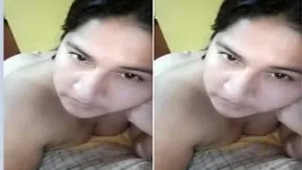 My Girl Flashing Her Huge Natural Tits For Me Once More Baby