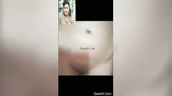 My GF Stripping And Bathing Live For Me On Video Call