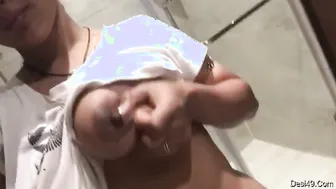 Indian Bhabhi Flaunting Her Big Natural Breasts For The Camera