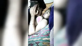 Amateur Desi Lovers Making Out Passionately In Private Bedroom