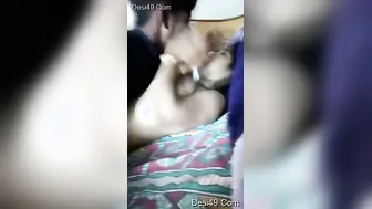 Amateur Desi Lovers Making Out Passionately In Private Bedroom