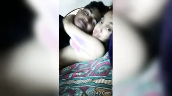 Amateur Desi Lovers Making Out Passionately In Private Bedroom