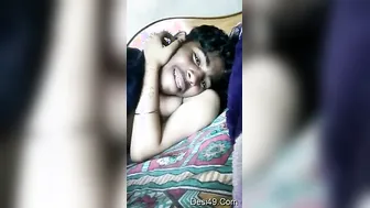 Amateur Desi Lovers Making Out Passionately In Private Bedroom