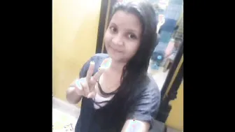 Desi GF Pulling Off Top Showing Off Her Huge Round Boobs