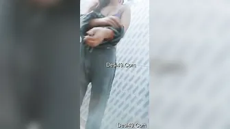 Young GF Slowly Taking Off Clothes Exposing Her Nude Body