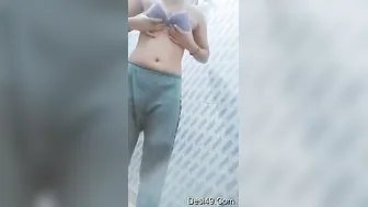 Young GF Slowly Taking Off Clothes Exposing Her Nude Body