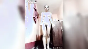 Naughty GF Spreading Legs Showing Her Dripping Wet Pussy