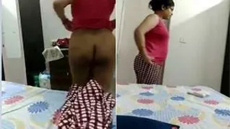 Married Bhabhi Getting Undressed And Caught On Hidden Camera