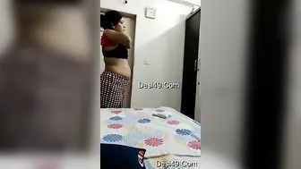Married Bhabhi Getting Undressed And Caught On Hidden Camera