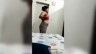 Married Bhabhi Getting Undressed And Caught On Hidden Camera