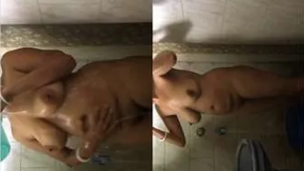 My Naughty Wife Filming Herself Bathing And Touching Her Body