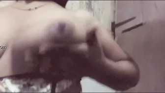 Busty Bhabhi Squeezing And Playing With Her Huge Tits At Home