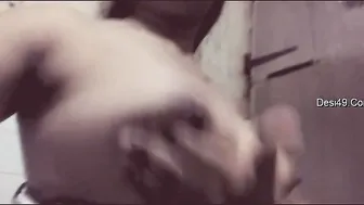 Busty Bhabhi Squeezing And Playing With Her Huge Tits At Home
