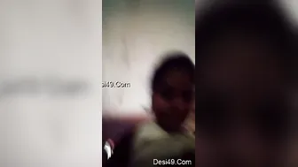 Desi GF Playing With Her Big Tits And Rubbing Her Pussy