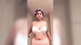 Cute Nri GF Showing Off Her Massive Natural Big Tits