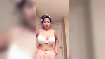 Cute Nri GF Showing Off Her Massive Natural Big Tits