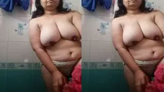 Mature Bhabhi Stripping Completely Exposing Her Big Tits Wet Pussy