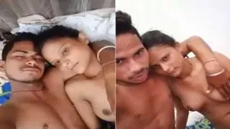 College Lovers Stripping Naked Taking Selfies Together Alone