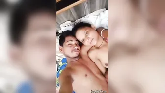 College Lovers Stripping Naked Taking Selfies Together Alone