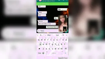 Cute GF Showing Her Massive Boobs On Video Call Tease