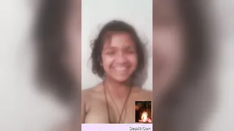Cute GF Showing Her Massive Boobs On Video Call Tease