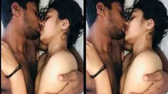 Young Lovers Getting Intimate And Making Out In Private Room