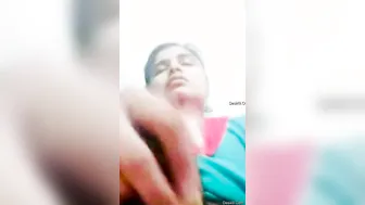 Horny GF Masturbating With Banana While Moaning Loudly