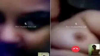 Horny GF Playing With Her Big Tits For Me On Webcam